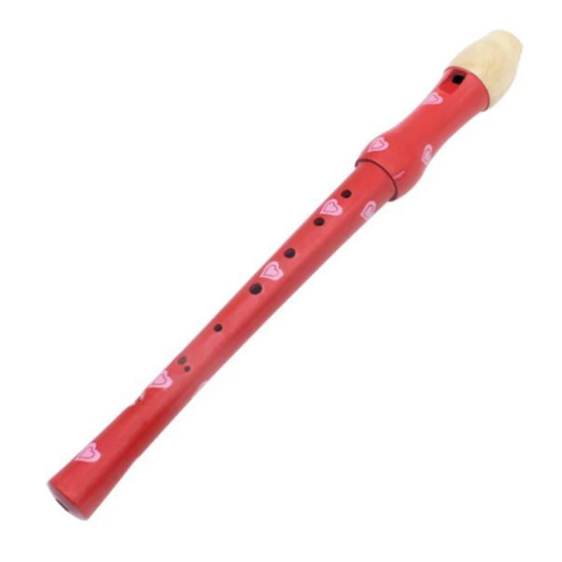 8-флейта с отверстиями кларнет пикколо-труба игрушки Дерево раннее образование игрушки музыкальное образование музыкальный инструмент - Цвет: Red