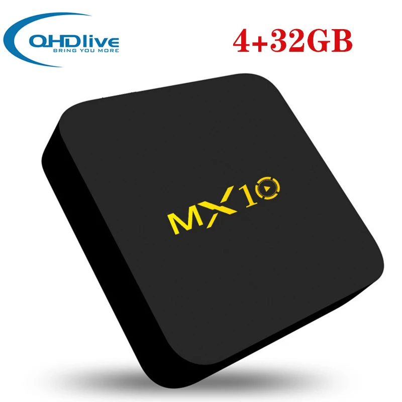 QHDLIVE MX10 4 Гб DDR4 64 eMMC Android 8 1 9 0 ТВ RK3328 Четырехъядерный 4K HDR 2 ГГц wifi USB 3 смарт-приставка