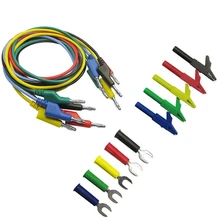 

New Cleqee P1036A 4mm Banana to Banana Plug Test Lead Kit for Multimeter Cable Match Alligator Clip&U Type Test Probe