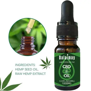 

10Ml Full Spectrum 5%10%20% Content Cbd Oil Over 99% Purity Hemp Essence Oil Drop for Pain Anti-Anxiety Improves Sleeping