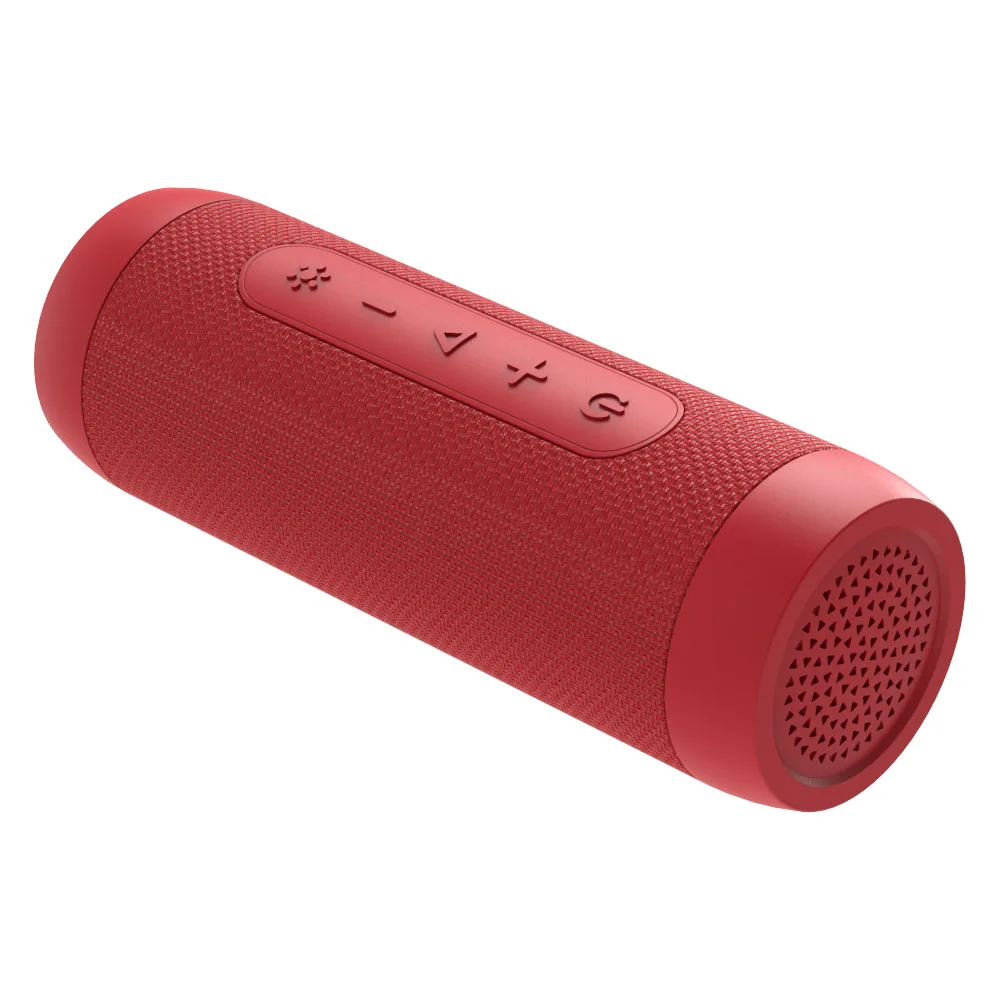 Красный S22 Bluetooth динамик fm-радио мини портативный бумбокс небольшой беспроводной динамик с фонариком+ банк питания, поддержка tf-карты - Цвет: Красный