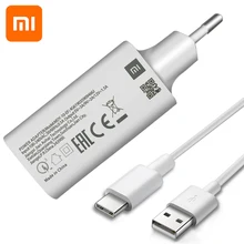 mi 9SE QC3.0 быстрое настенное зарядное устройство USB mi cro и кабель type C Быстрая зарядка для mi 9 8 SE CC9 A3 mi x Red mi Note 7 6 5 4