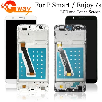 

5.65" For Huawei P Smart / enjoy 7s LCD Display+Touch Screen Digitizer Assembly + Frame For P Smart FIG LX1 L21 L22 LCD Replace