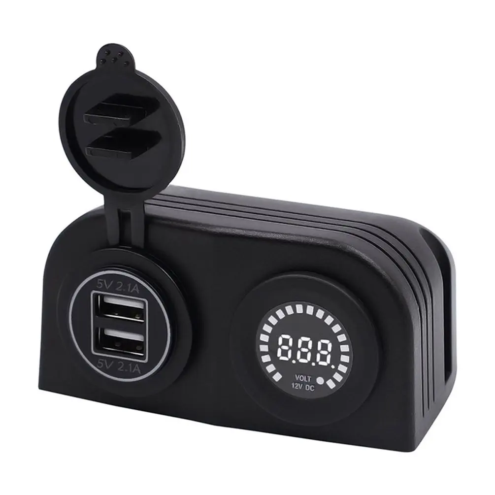 Автомобиль Rv яхта лодка 4.2A Dual Usb зарядное устройство для мобильного телефона цветной вольтметр с экраном универсальные аксессуары для ремонта