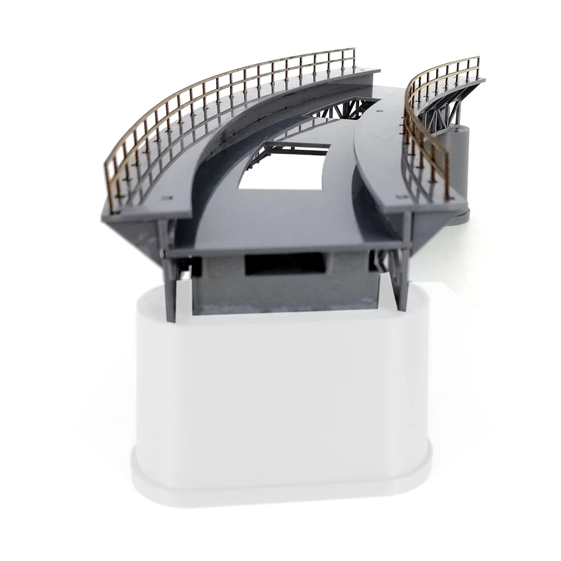 Высокое качество масштаб 1:87 украшение для железной дороги Q4 R4 изогнутая модель