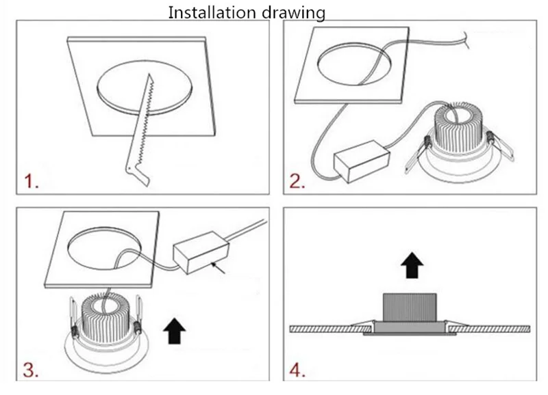Circular Anti Glare Dimmable COB LED Downlights 7W/9W LED Ceiling Spot Lights Warm Cold White Background Lamps Indoor Lighting