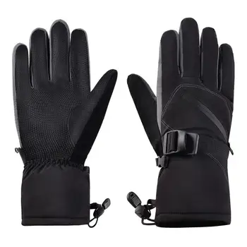 

Outdoor Waterproof Ski Gloves Winter Full Finger Zipper Touch Screen Men And Women Windproof Warm Riding Sports Fleece Climbing