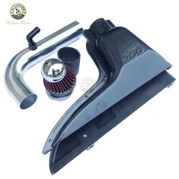 

High Flow Air Intake Kit Car Parts Systems Intake Box Air Filter FOR Peugeot 206 106 306 VTS False Carbon Fiber Style