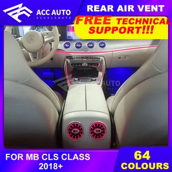 

Fit For Mercedez CLS 64 Colors DIY LED Rear Air Vent LED Light Illuminated Car Interior Accessory