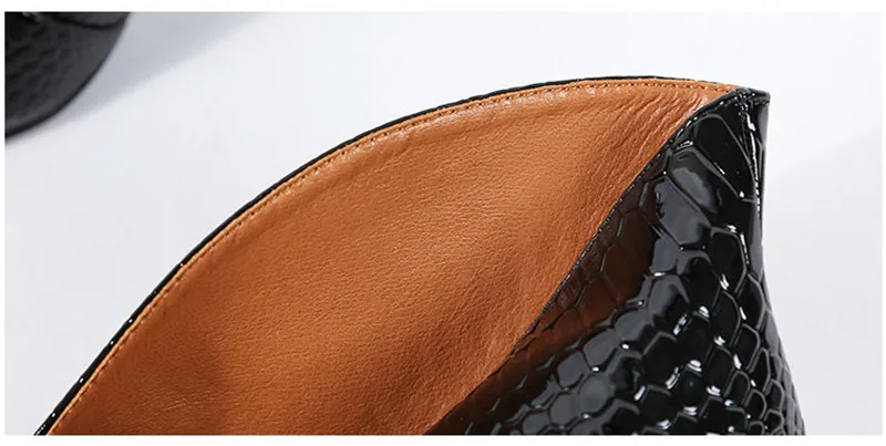 Snake Patent Leather Stilettos Pumps Women Shoes  Tip Head V Mouth High Heels Women Shoes 2020 Spring Small Thin Heel Lady Pumps (2)