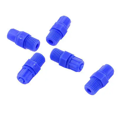 

5 Pcs 13mm Thread Plastic Elbow Pneumatic Quick Coupler