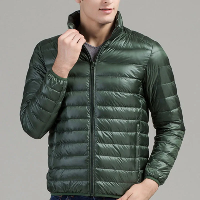 Зеленый Зимние осенние пуховики 5XL 6XL 7XL бюст 140 см зимние куртки с длинными рукавами 7 цветов - Цвет: Зеленый