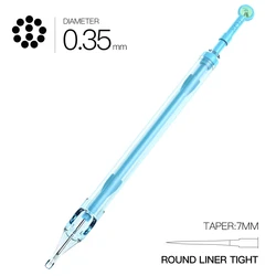 20pcs/Box WJX RLLT Tattoo Cartridges Long Needles 7mm Taper 0.35mm For Tradtional Coil Motor Tattoo Makeup Machine Supplies