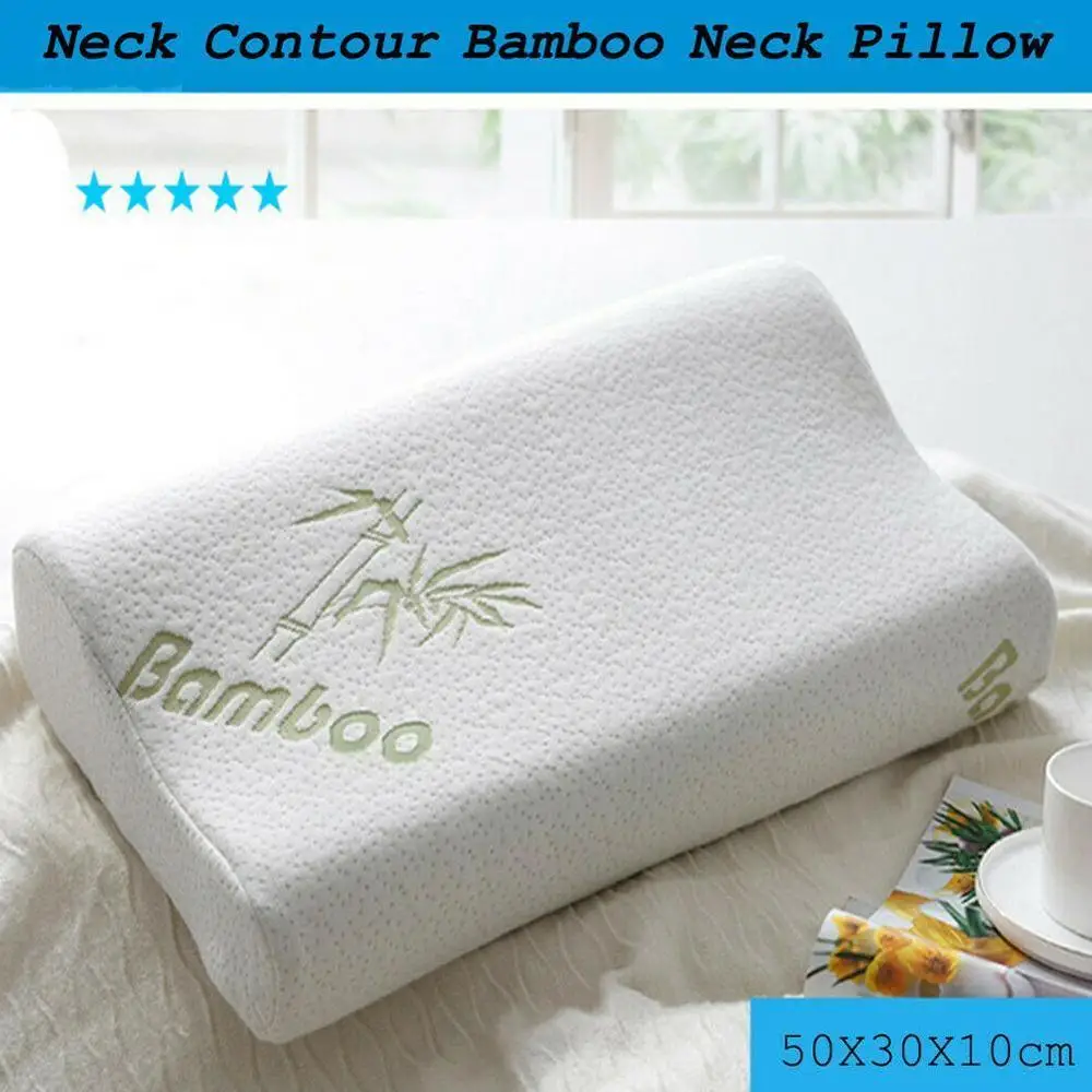 Memory Foam Bedding Pillow Neck protection Slow Rebound Memory Foam Butterfly Shaped Pillow Health Cervical Neck size in 50*30CM