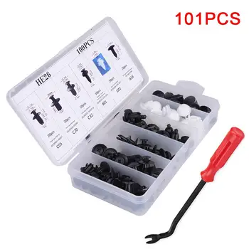 

101PCS Bumper Push Rivet Clips Versatile Wear-resistant Expansion Screws Replacement Kit Fastener Remover