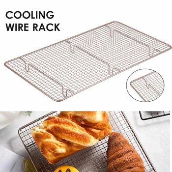 

Nonstick Biscuit Bread Cake Stand Cooling Rack Aluminum Alloy Drip Dry Rack Cooling GridTray Kitchen Baking Tools Baking Pan
