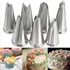Cake Pastry Fondant Tools 7 Pcs/lot Metal Stainless Steel Decorating Tip Leaves Icing Cream Piping Nozzles Cake Decoration Tubes ► Photo 2/6