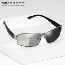SIMPRECT поляризованные солнцезащитные очки для мужчин квадратные фотохромные Солнцезащитные очки Ретро винтажные UV400 антибликовые солнцезащитные очки для мужчин Oculos