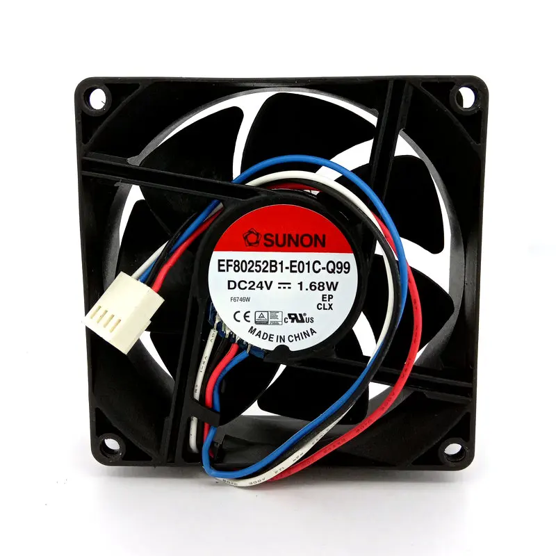 EF80252B1-E01C-Q99 DC24V 1,68 Вт 80x80x25 мм 4 линии Инвертор Вентилятор охлаждения