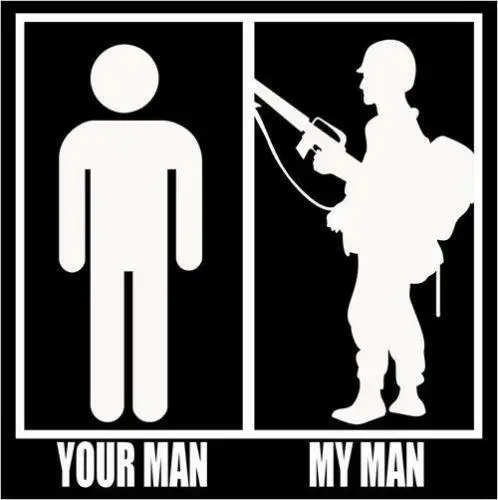 Your Man My Man Vinyl Decal Car Sticker Military Wife Army Marines Airforce Navy Tuning Laptop Trunk Cover In Vinile Pvc Impermeabile