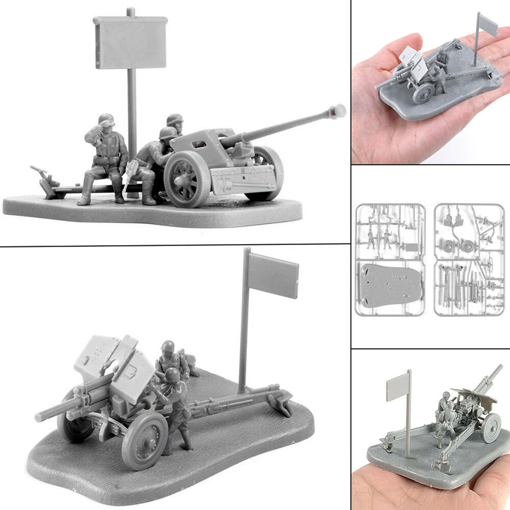 1/72 PAK40 M30 3D Анти Танк сборки модели здания паззлы Дети Образование игрушка Подарки на день рождения