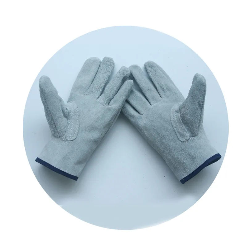 Hand Protection Welding Work Velcro Gloves Wear-resistant Safety Gloves For Electric Welding Handling