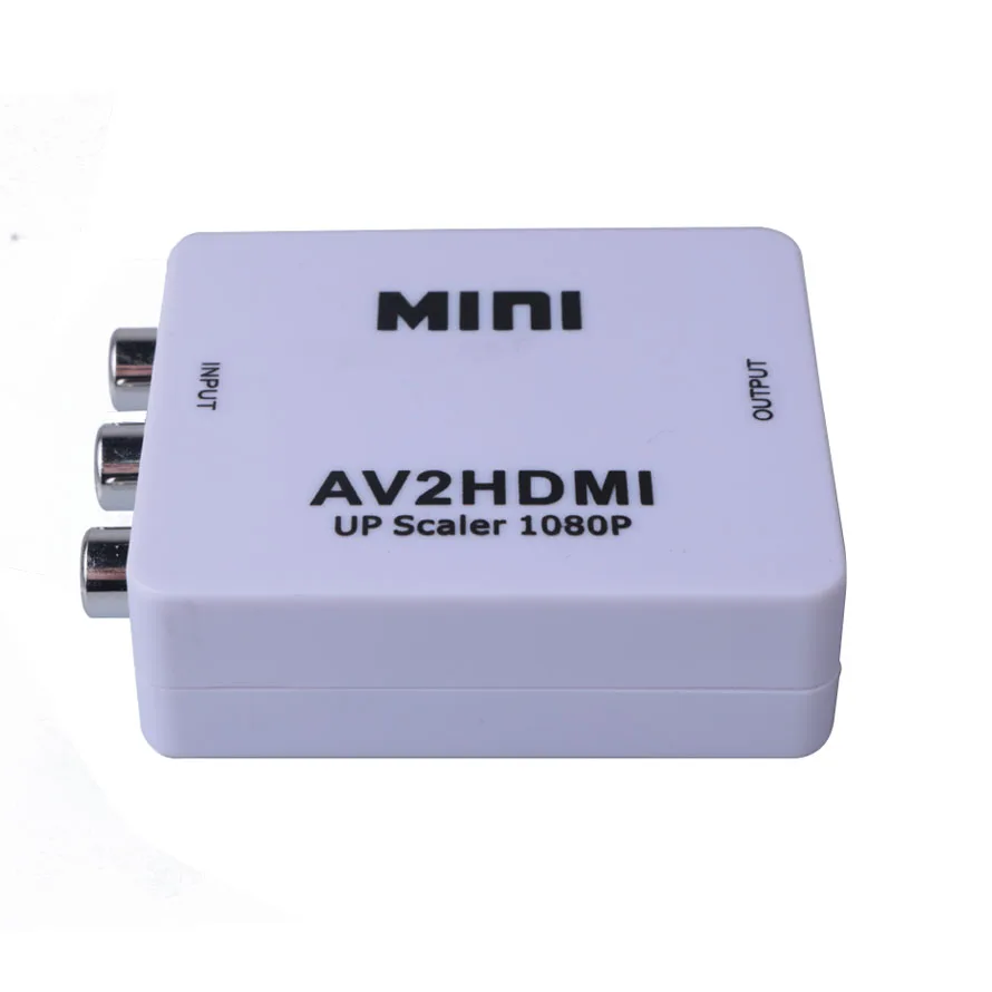 Адаптер преобразователь RCA в HDMI AV/RCA CVBS мини AV видео 1080P Mini HDMI2AV Поддержка NTSC