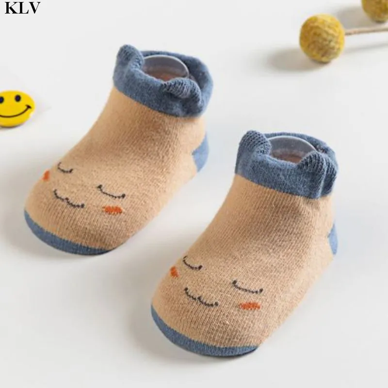 KLV/6 пар детских носков с мелким носком, Короткие хлопковые носки для мальчиков и девочек, мягкие носки для малышей