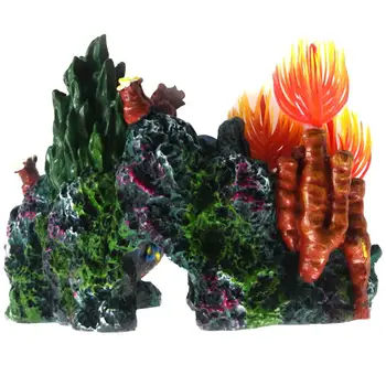 

Resin Coral Plant Shell Reef Mountain Fish Tank Cave Aquarium Ornament Decor
