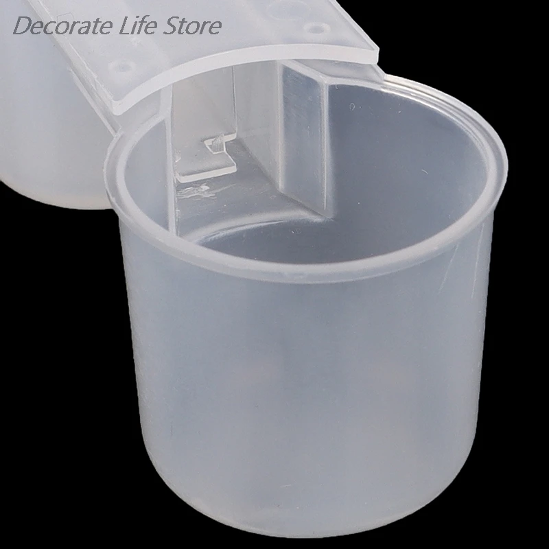 Plastic Bird Feeder Clear Water Bottle Drinker Cup Double Port Water Diversion Device For Pigeon 5Pcs bird feeder parrot feeder bird water drinker