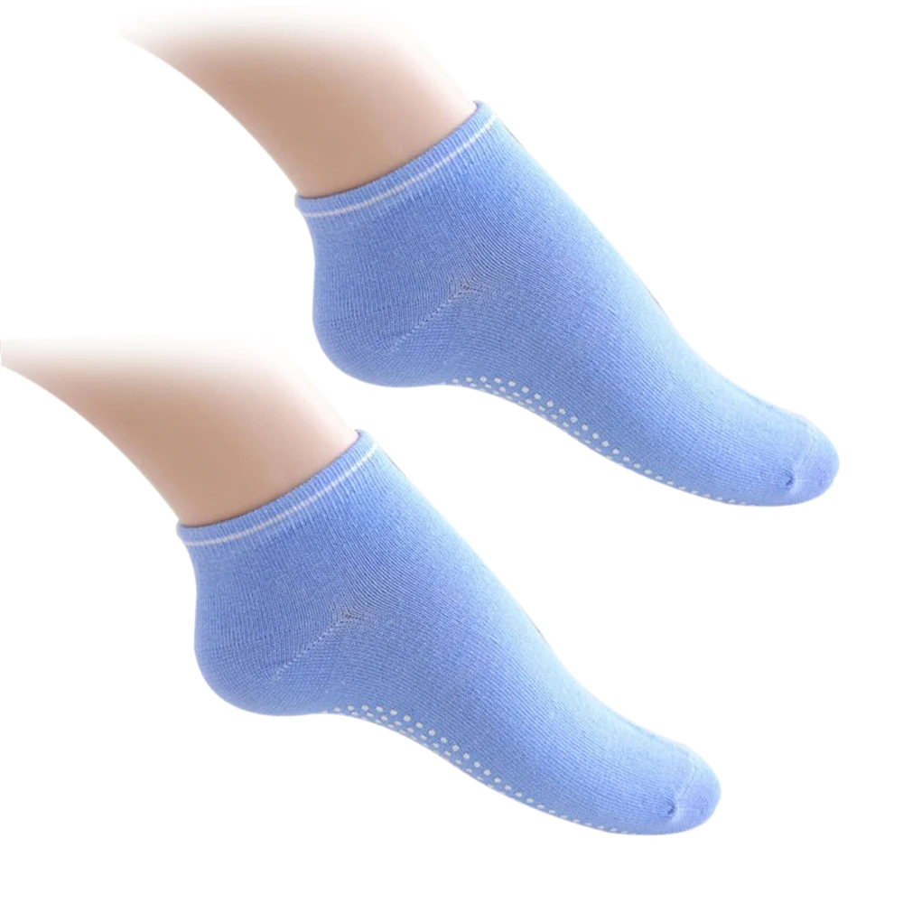 Женские носки для йоги, высококачественные спортивные носки для фитнеса, Нескользящие мягкие дышащие носки для пилатеса, носки для тренажёрного зала, женские носки для йоги - Цвет: Синий