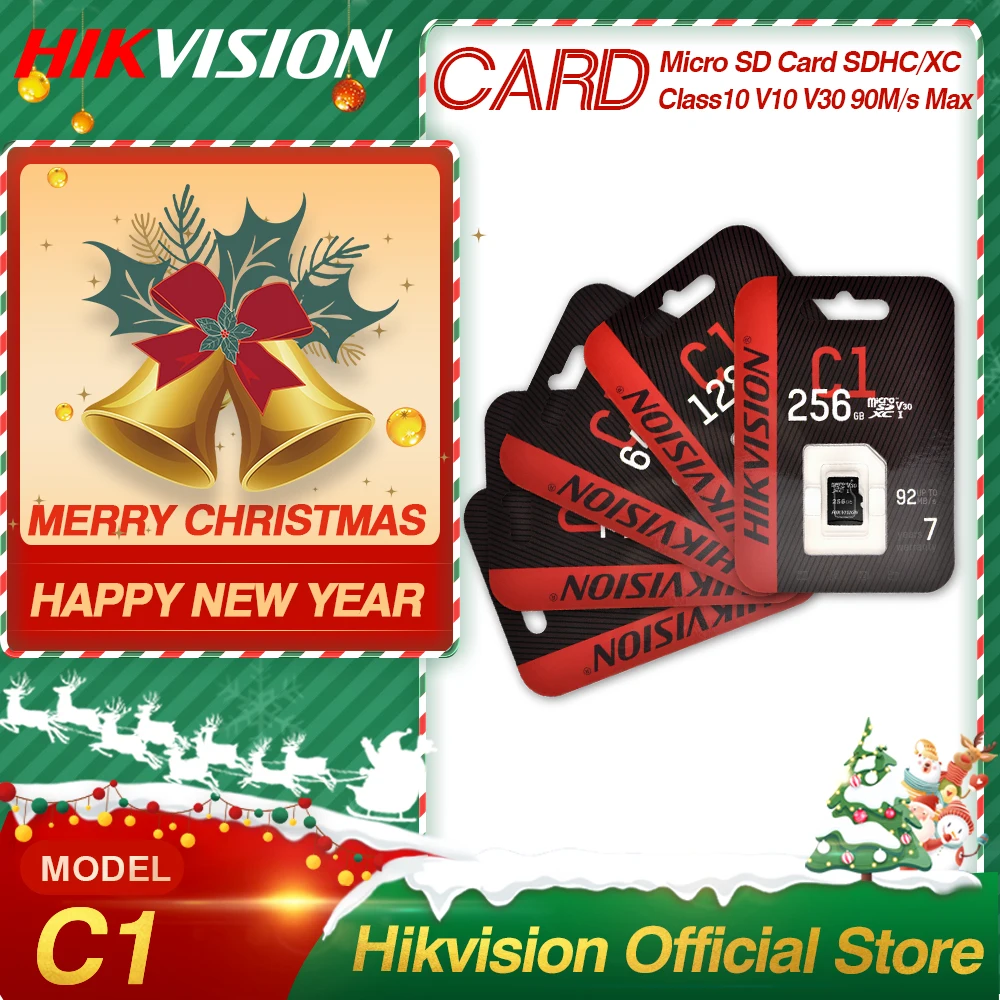HIKVISION 100% оригинальная Micro SD карта класс 10 8 ГБ 16 32 64 Гб 128 256 макс. 92 м/с MicroSDHC/XC UHS I