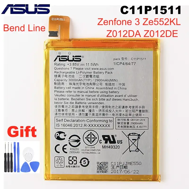 Original 3000mah C11p1511 Replacement Battery For Asus Zenfone 3 Ze552kl Z012da E Zenfone 4 Selfie Zd553kl Mobile Phone Batteries Aliexpress