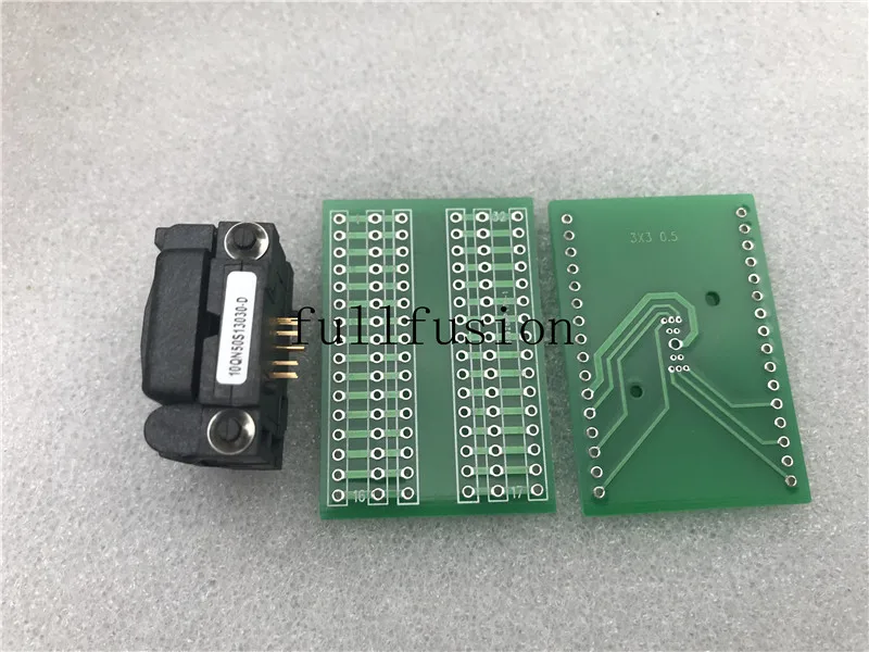10QN50S13030 QFN10 для DIP программирования адаптер Plastronics IC Тесты гнездо QFN10P 0,5 мм величина тела ИС 3x3 мм