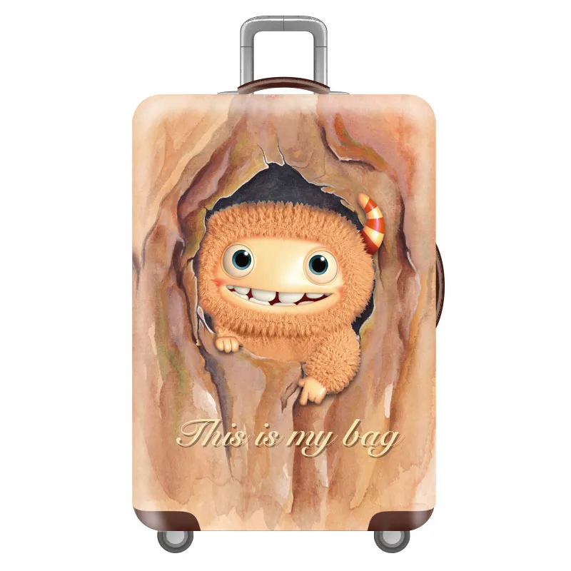 E Luggage cover Дорожный багажный Защитный чехол, эластичный чехол для тележки, пылезащитный чехол для 18-32 дюймов, чехол Чехол, аксессуары для путешествий HW666 - Цвет: E Luggage cover