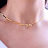 Krilenco-collar de cadena de serpiente personalizado, joyería con nombre, collar de placa de identificación, regalo para mujer, mamá y Niña ► Foto 2/6