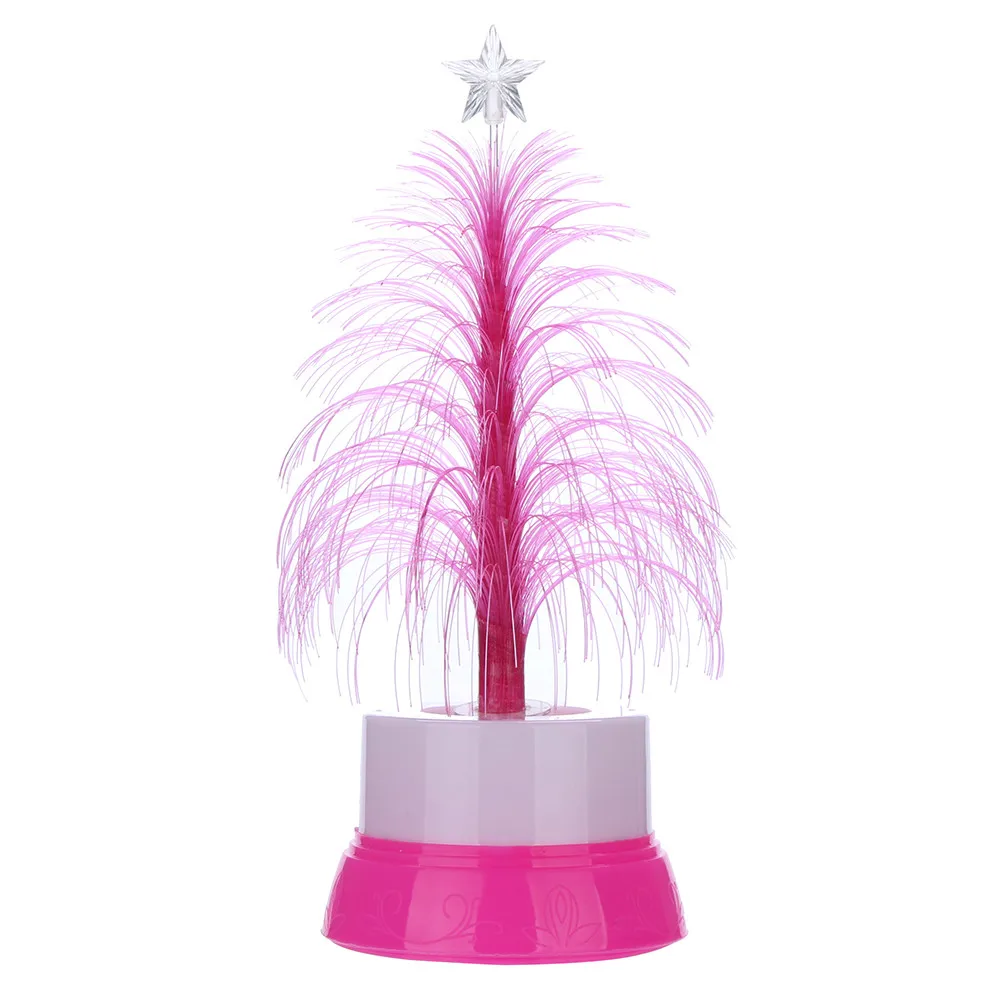 Merry Christmas LED Color Changing Mini Xmas Tree Home Table Party Decor Charm Flash christmas tree #3b05 (5)
