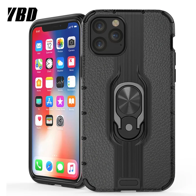 YBD Arleta Ring Holder Case for iPhone xr 11 pro max Funda Coque Soft TPU 7 8 x xs 6 s plus Hard PC | Мобильные телефоны и