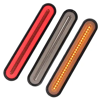 

2x LED Trailer Truck Tail Lights Low Heat Radiation Long Service Life Halo Ring Brake Running Lamp Turn Signal Light