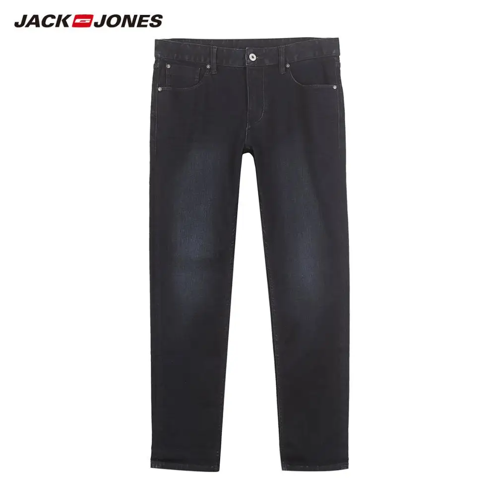 536-Dark Blue Slim JackJones мужские эластичные мужские джинсы хлопковые джинсовые широкие брюки подходят брюки бренд Мужская одежда 219132584 - Цвет: 536-Dark Blue Slim