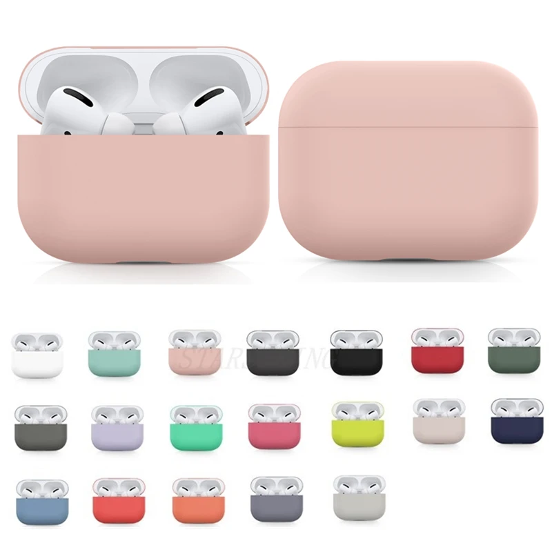 Silicone Case For Airpods Pro Wireless Bluetooth for apple airpods pro Cover Earphone Air Pods 3 Fundas | Электроника