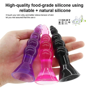 G spot Stimulate Prostate Silicone Anal Vibrator Male Massager Masturbators Men Adults Product Sex Toys For Men Woman 4