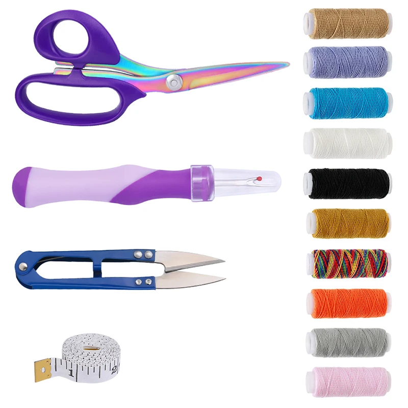 Miusie 4pcs14pcs Multifunctional Sewing Kit With Scissors Diy Household Sewing Handwork Tool