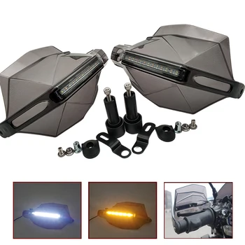 

For Ducati S4/S4R Honda cb400 CB919 CB190R CB650R Motorcycle Hand Guards Motocross Handguards with Turn Signal Light