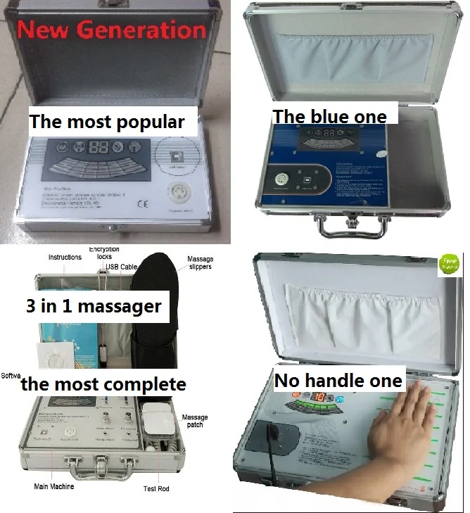 

2020 New Massager with Slipper and pads massager and body analyzer functions 3 in 1 unit device DHL free Shipping