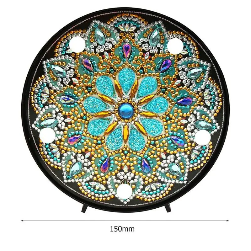 Круглый Круг, сделай сам, алмазная живопись, светодиодный светильник, смола, Алмазная форма, дрель, специальная форма, ночная лампа, украшение стола - Цвет: A
