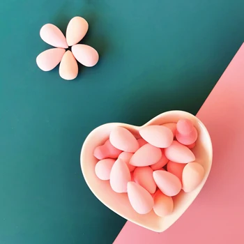 

5/10pcs Wholesale Mini Cosmetic Foundation Puff Beauty Makeup Sponge Soft Gourd Drop Shape Powder Blush Cream Make Up Tools