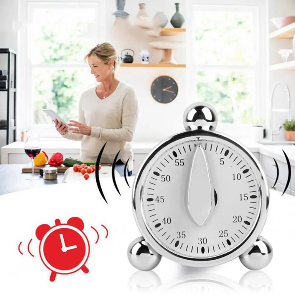 

1PCS New 60minutes Mechanical Cooking Reminders Alarm Clock For Kitchen Countdown Timer