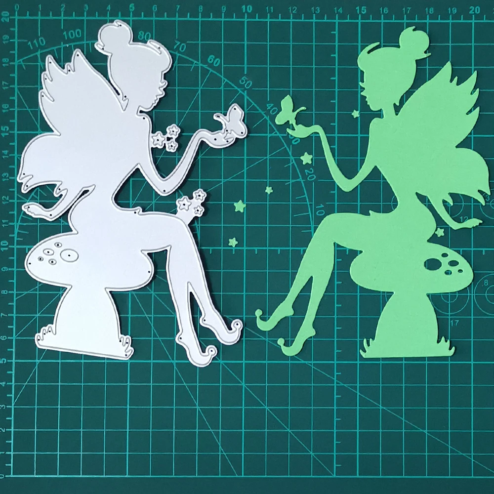 

Angel &Mushroom& Stars Metal Cutting Dies For Stamps Scrapbooking Stencils DIY Paper Album Cards Decor Embossing 2020 New