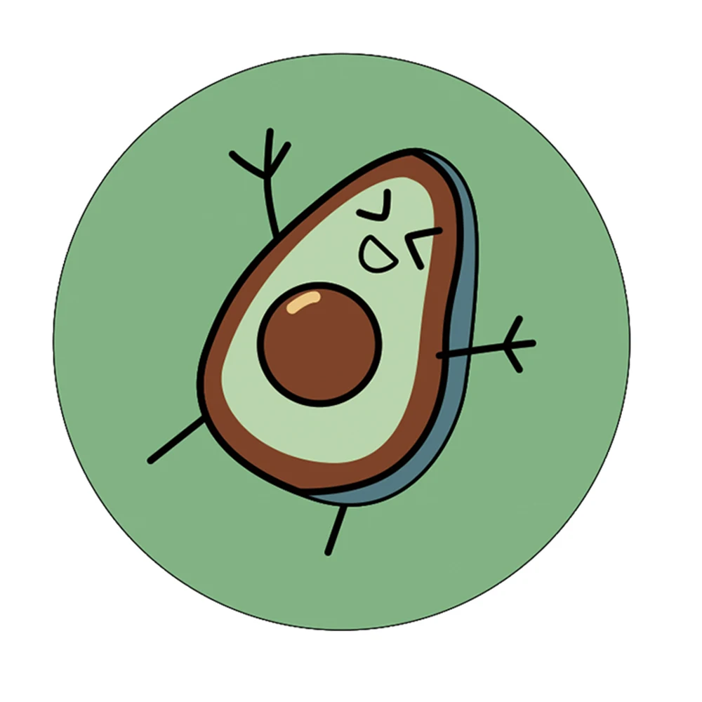Милый складной авокадо Телефон Стенд Держатели для смартфонов и планшетов Универсальная Мобильная подставка-кольцо под Пальцы для телефона мультик держатель - Цвет: ZD02AS037
